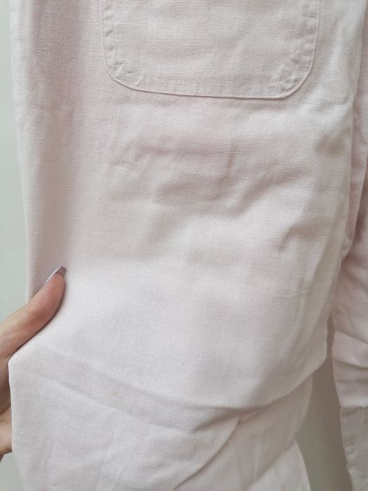 Calças Rosa de Tecido Fresco