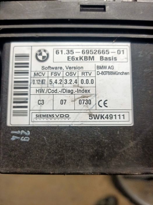 Moduł komfortu bmw e60