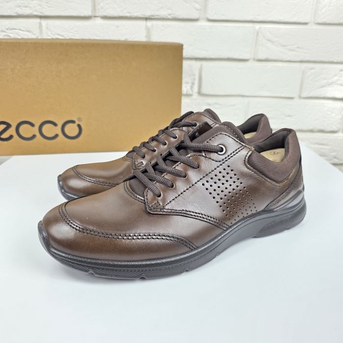 Skórzane Buty Męskie Ecco 41 Brązowe Buty Klasyczne 41 26.5 cm