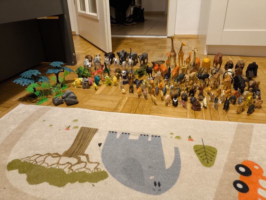 Komplet 132 figurki zwierząt + DODATKI