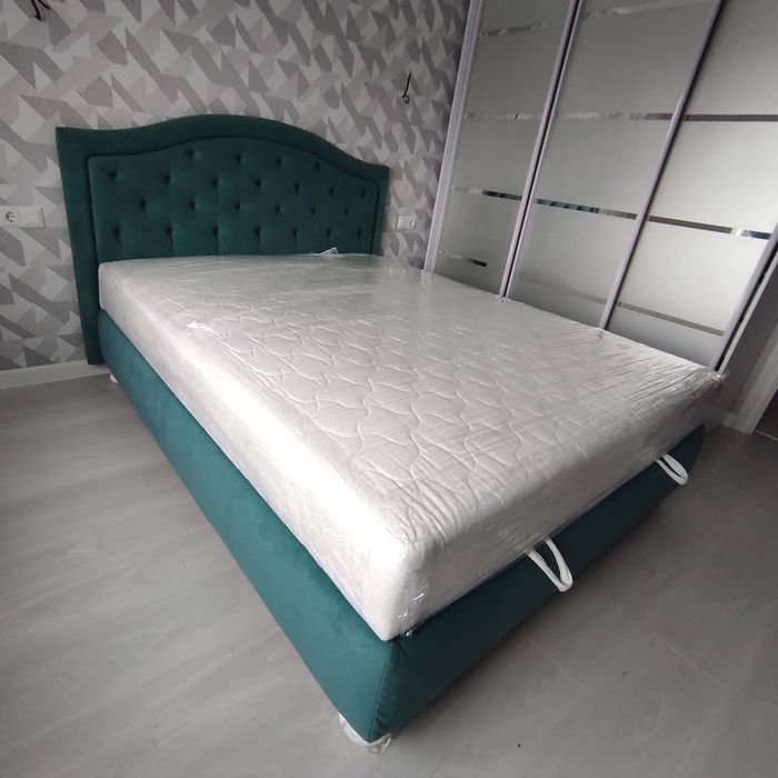 Ліжко "Класік" 1,6*2 з матрацом, Кровать, матрас