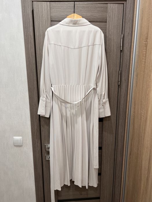 Платье с юбкой плисе Massimo Dutti