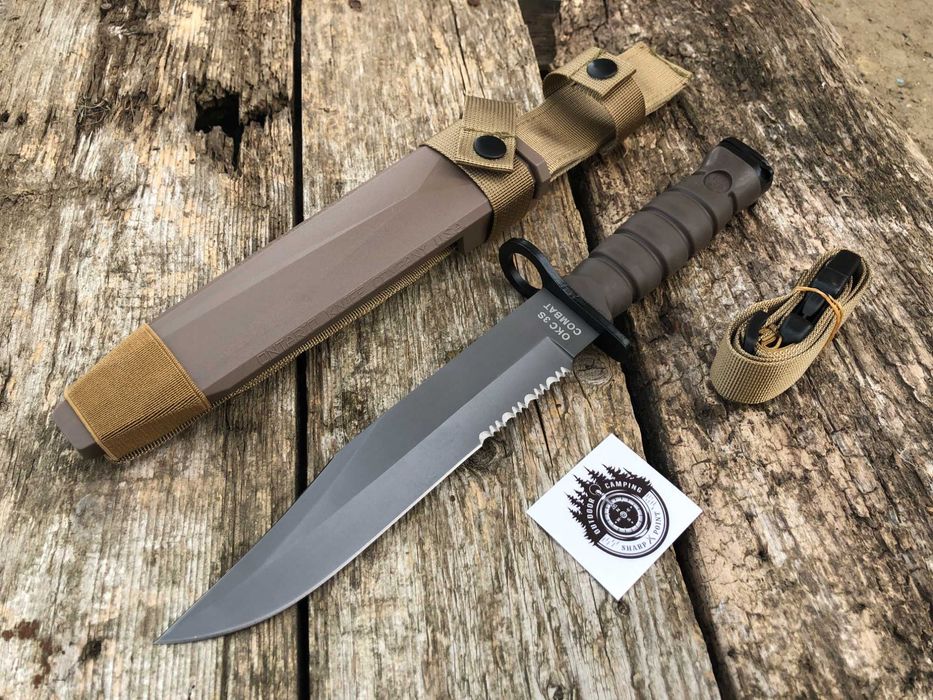 Ніж тактичний Ontario OKC 3S Bayonet, багнет-ніж танто з серрейтором Combat М16