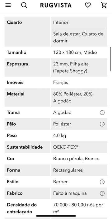 Tapete 120x180 rugvista