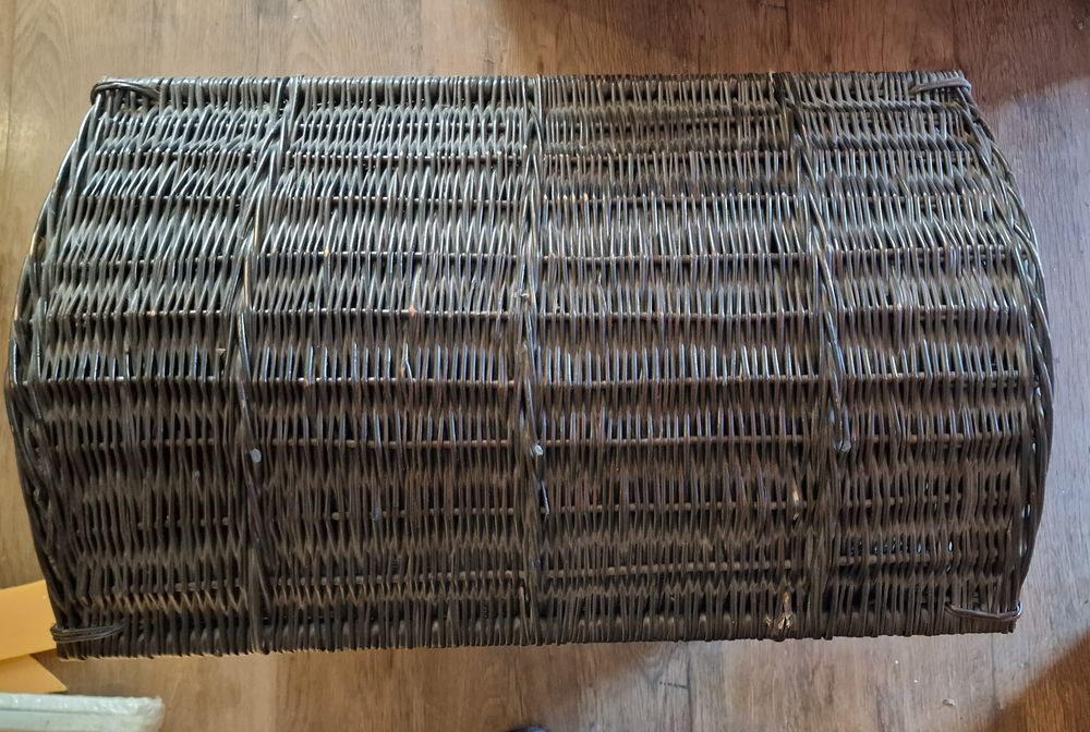 Kufer skrzynia rattanowy ciemny