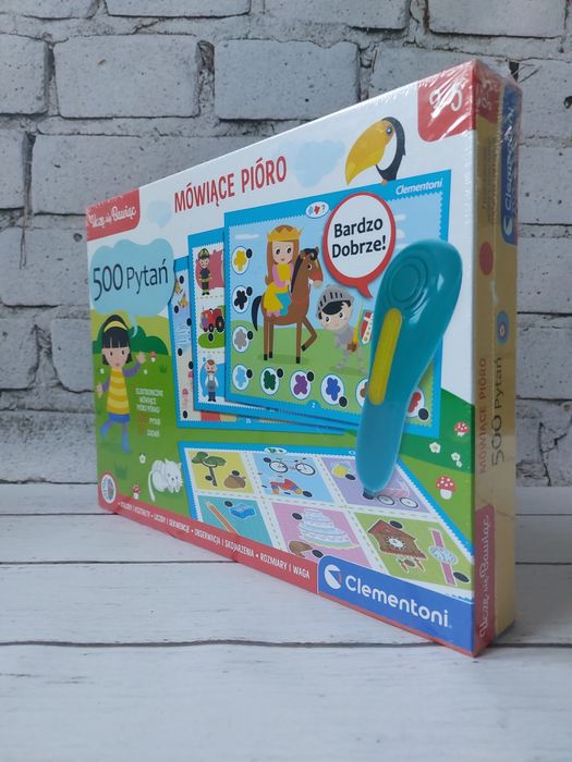 Mówiące pióro 500 pytań 60 zadań Clementoni nowe prezent