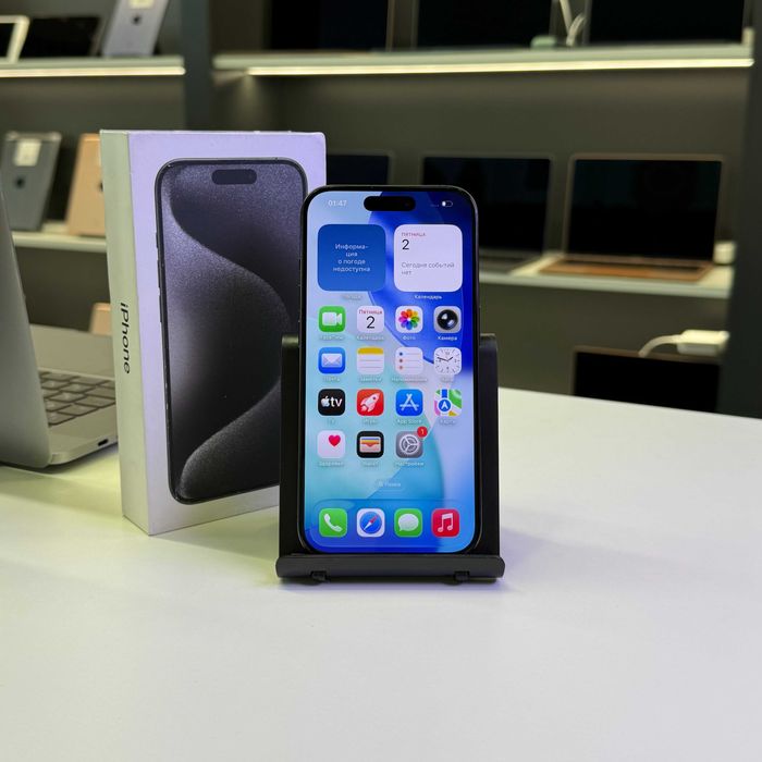 Смартфон iPhone 15 Pro 128GB 2023 Black Titanium, ГАРАНТІЯ 91051