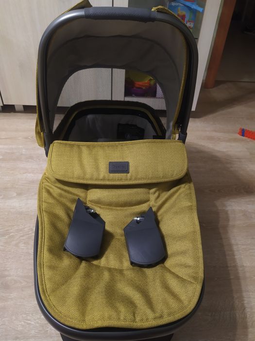 Люлька BabyStyle Oyster 3 / Zero Mustard з адаптерами на каляску