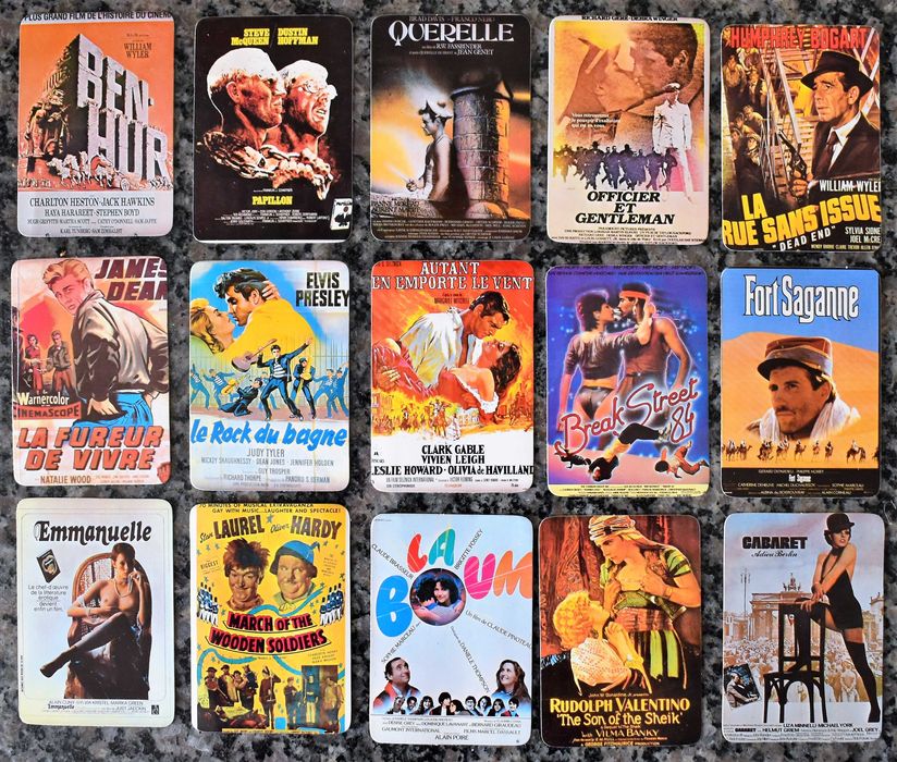Lote de 26 antigos calendários – Tema: Cinema & Filmes