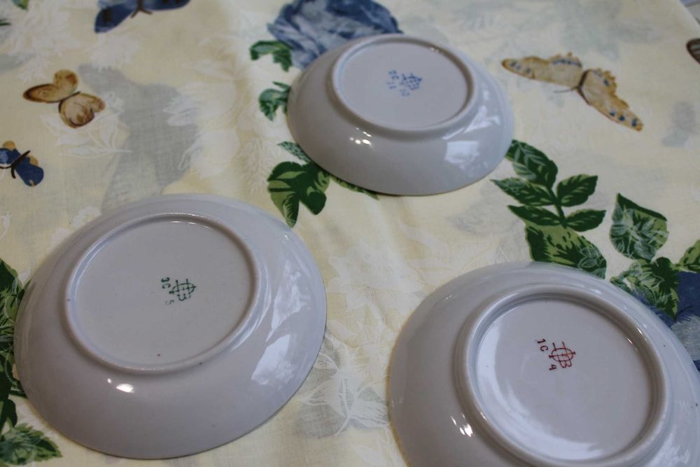 Блюдца маленькие в коллекцию старое Полонное 60-е гг 3 штуки