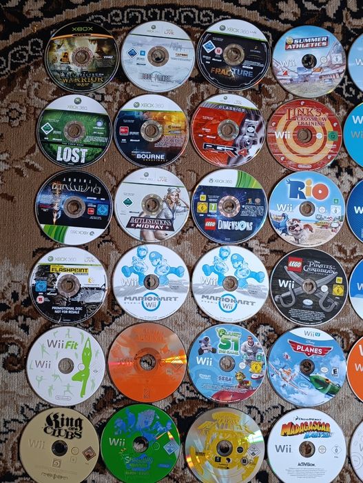 Комплект ігор на xbox 360, Nintendo wii/wii u