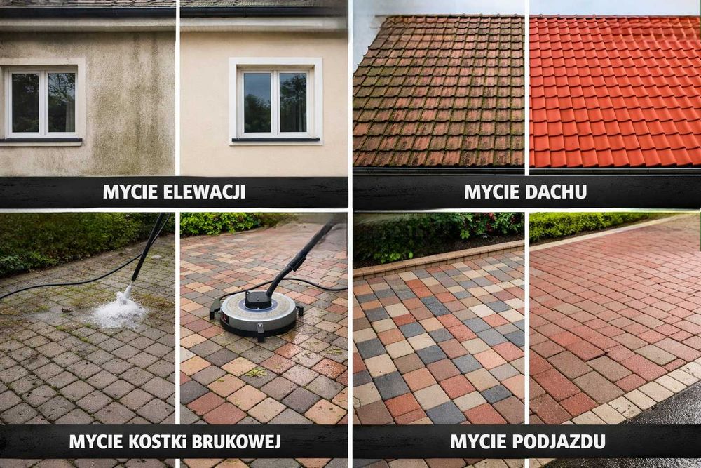 Mycie Elewacji Kostki Dachów i inne Tanio
