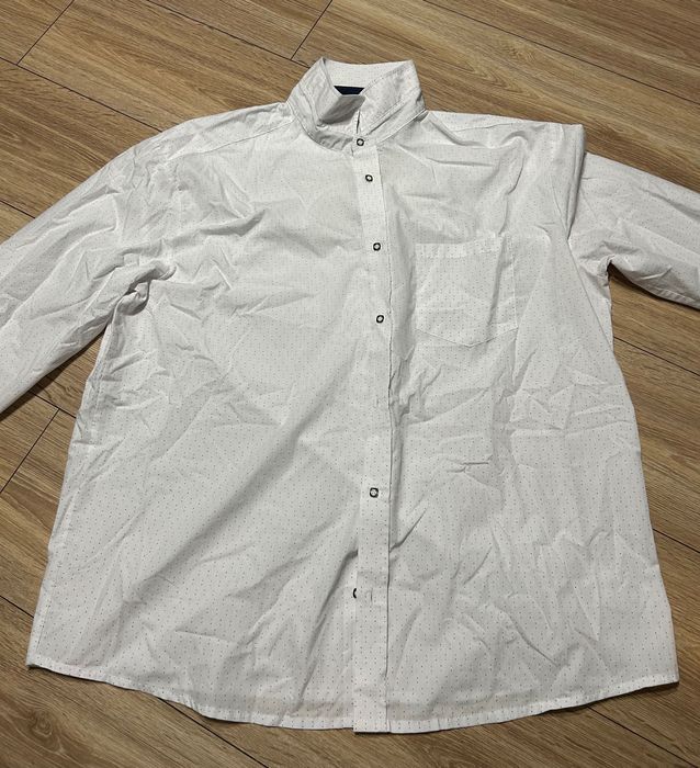 Koszula męska z wzorem i długim rękawem