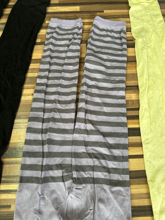 Rajstopy bez stóp damskie czarne kolorowe getry dziewczęce S 38 M 40