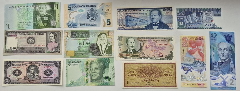 Колекція оригінальних банкнот світу 100 банкнот - 100 країн UNC
