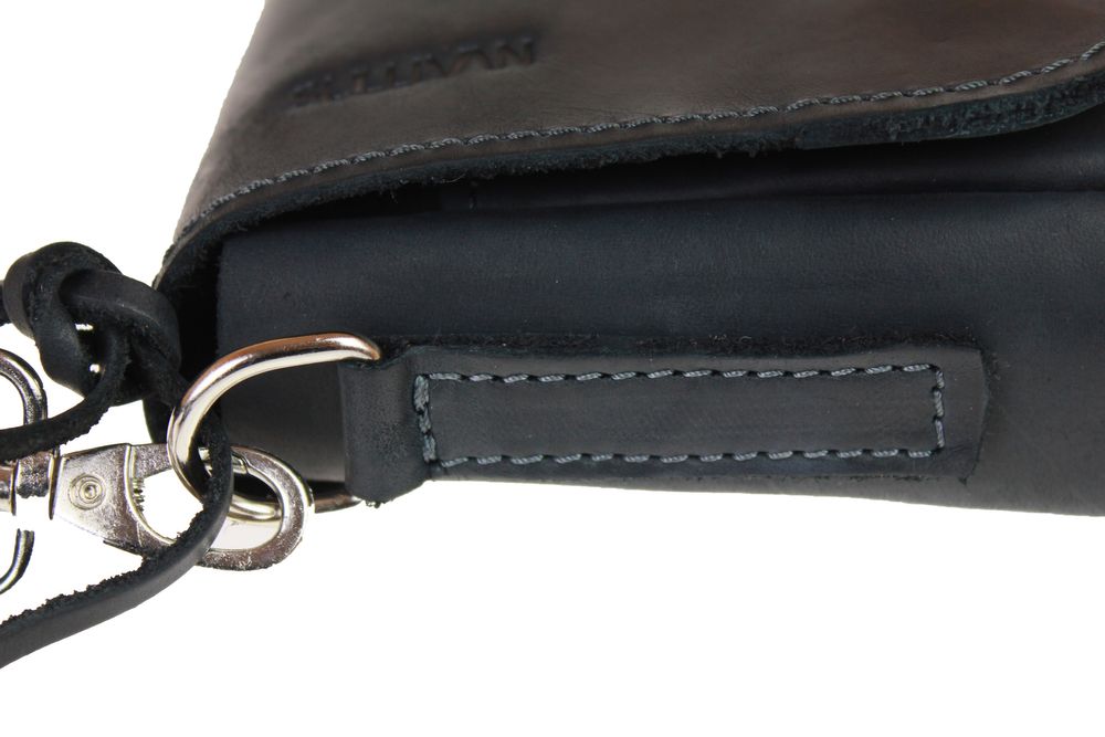 Сумка маленька шкіряна клатч SULLIVAN smmbk13-1(25) чорна