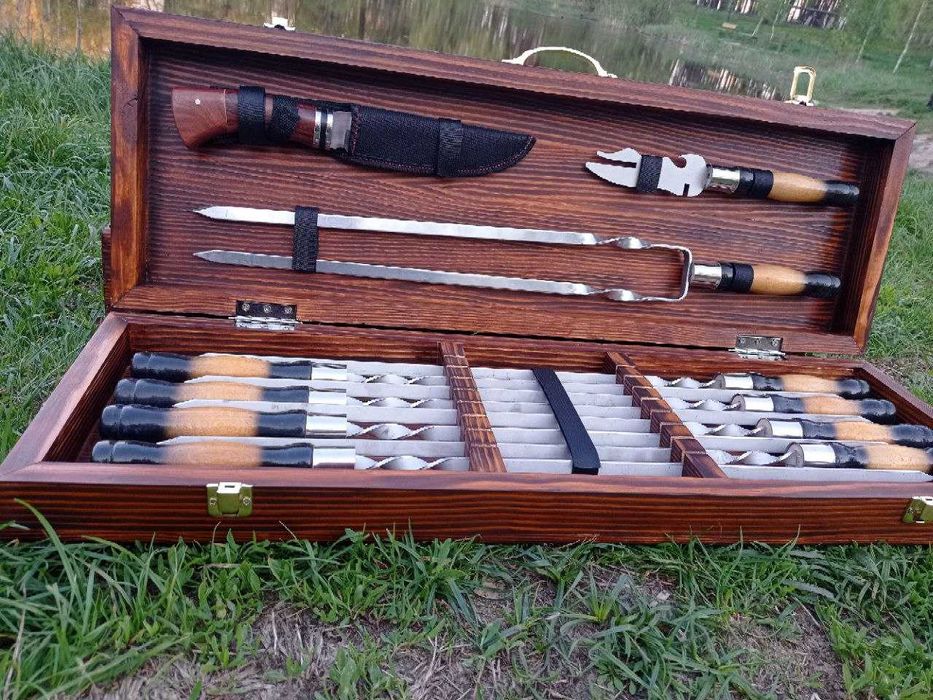 Набір шампурів,Шампура,Набор шампуров. Подарунок чоловіку на Свято