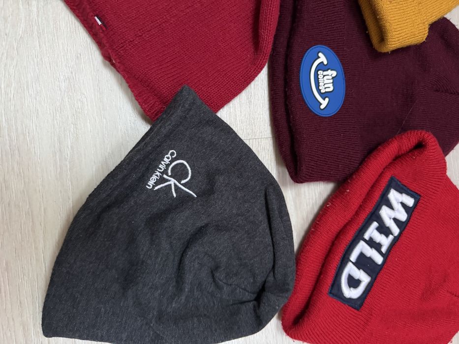 Czapki zestaw tommy hilfiger calvin klein