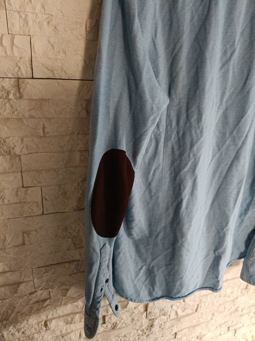 Błękitna koszula męska Reserved slim fit długi rękaw stan jak na zdjęc
