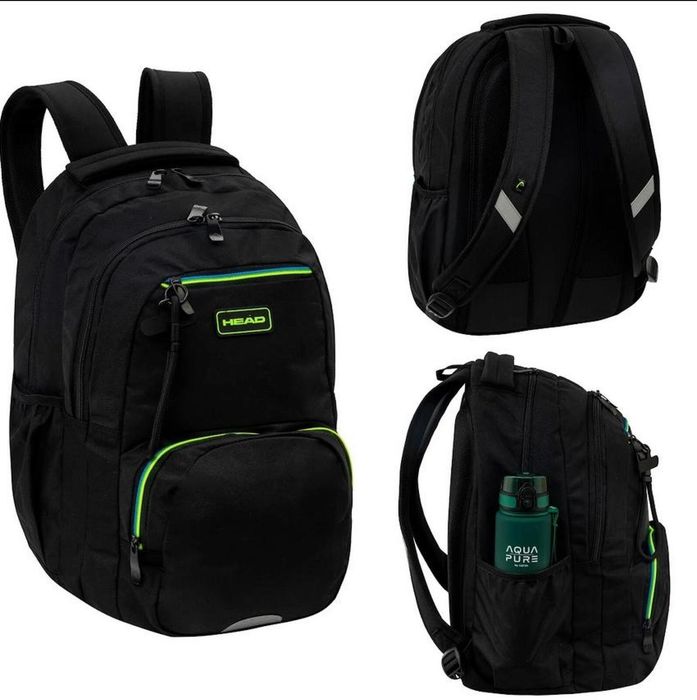 Plecak Head Black Green-Blue ASTRA ASTRA papiernicze