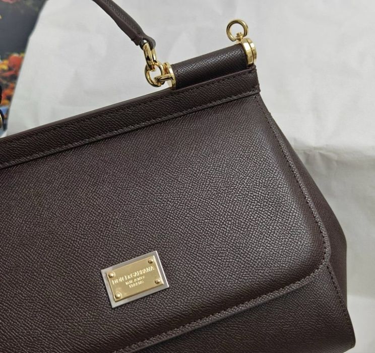Сумка dolce&gabbana d&b sicily шоколадна