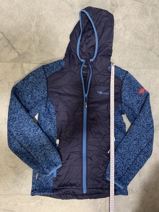 Темно-синя флісова куртка "Skabu" Trollkids