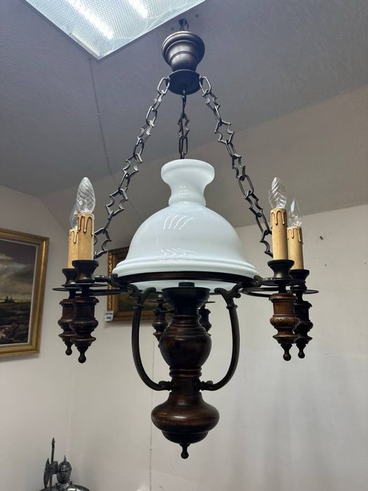 Старовинна люстра великого розміру на 9 ламп светильник 7220