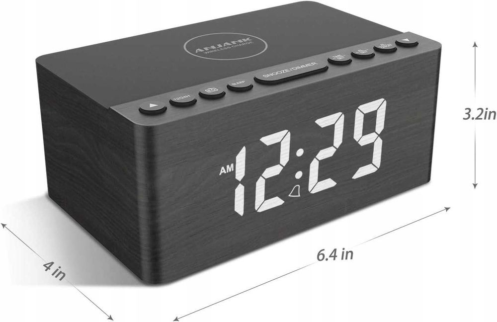 Radio sieciowe FM ANJANK AC190 Indukcyjna ładowarka