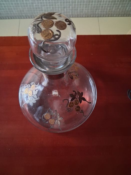 Garrafa pintada estanho  comemorativa 25 anos