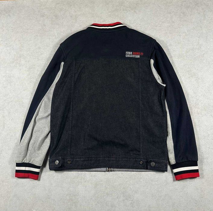 Винтажная джинсовая куртка FUBU Jeans Varsity Jacket 2005