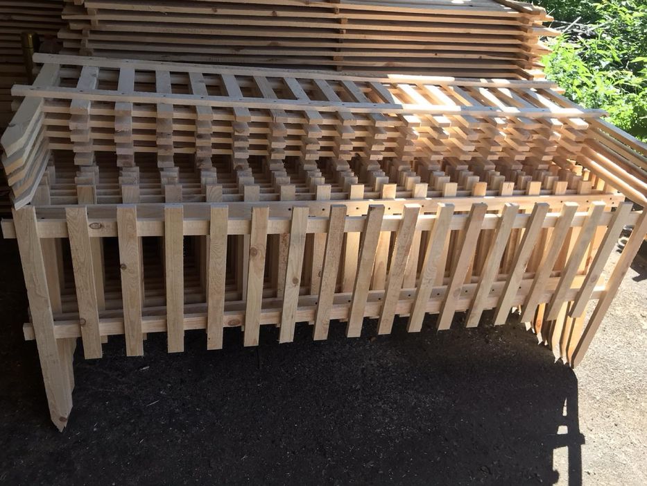 Паркан деревяний садовий 220грн секція