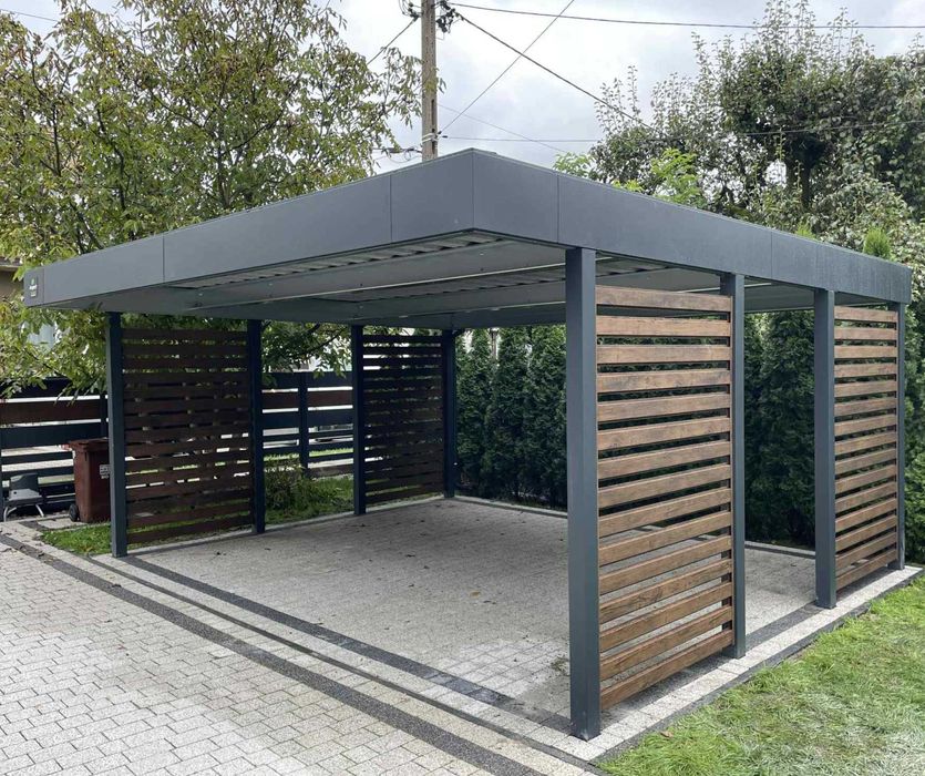 Carport 6x5,5, wiaty garażowe, wiata na samochód, wiata stalowa