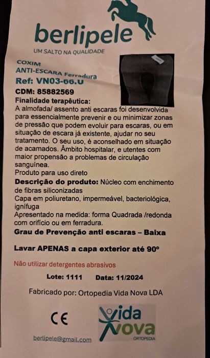 Almofada (cochim) anti escara nova