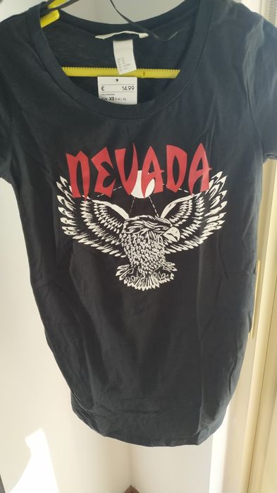 T-shirt nova de pré-mamã preta da H&M