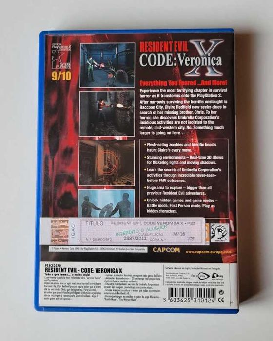 Resident Evil Code Veronica X PS2 pal ing cib [ótimo estado - full art]