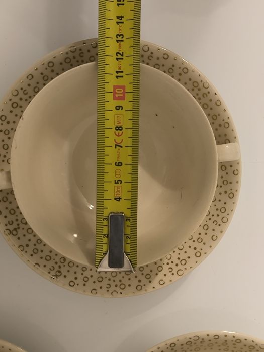 Bulionówki że spodkiem Chodzież Fajans PRL New Look