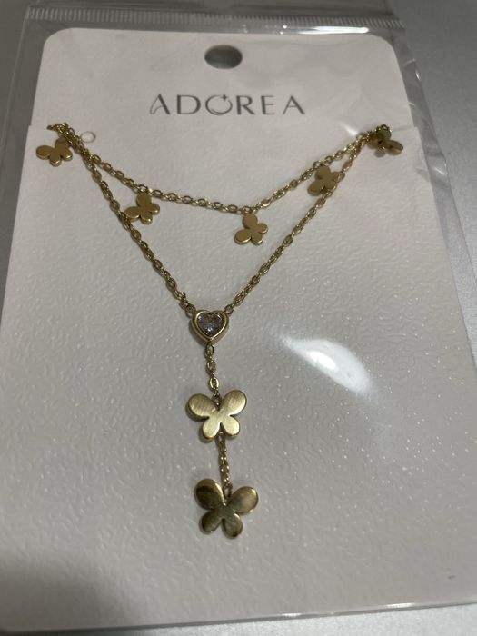 #łańcuszek #motylki  #naszyjnik w kolorze zlota