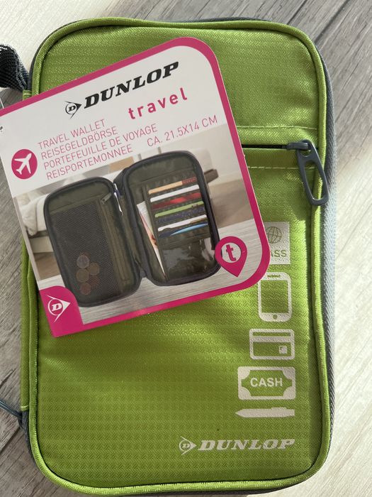 Portfel podróżny saszetka do samolotu DUNLOP