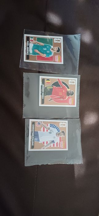 Cartas brozes de doku Raul jimenez e pulisic