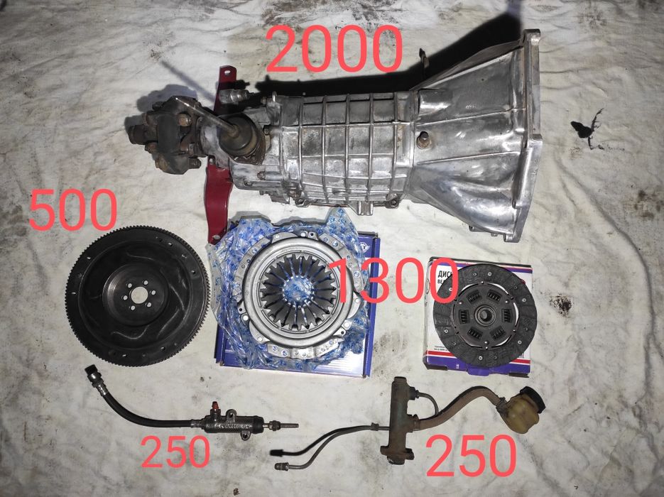 КПП 4ст. Корзина, диск сцепления.Цилиндр сцепления Ваз 2101-