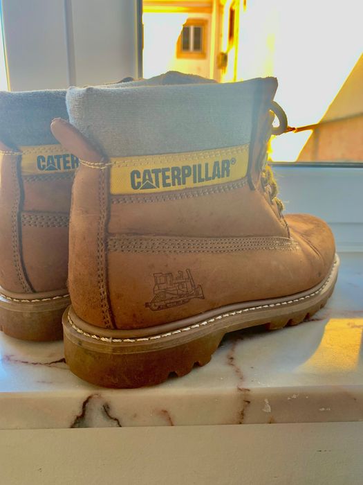 Bota Caterpillar CAT Original Couro Marrom Nº 40