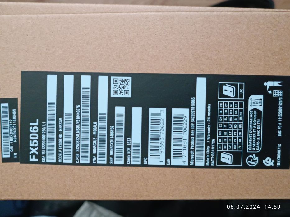 Asus FX506LHB-HN323W