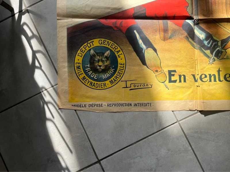 Cartaz antigo rum extraordinário