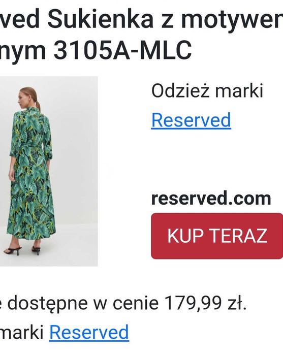 -65 % sukienka Reserved