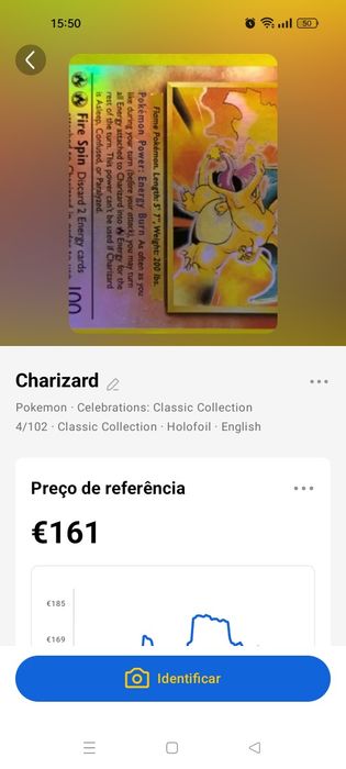Carta Pokémon rara