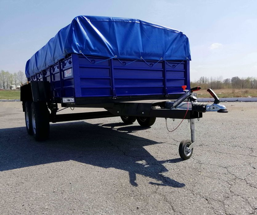 Гальмівний двовісний прицеп 3200*1560 КРД-109 тормозний причіп