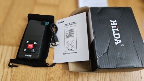 Лазерная рулетка Hilda Е-50m лазерный дальномер на АКБ