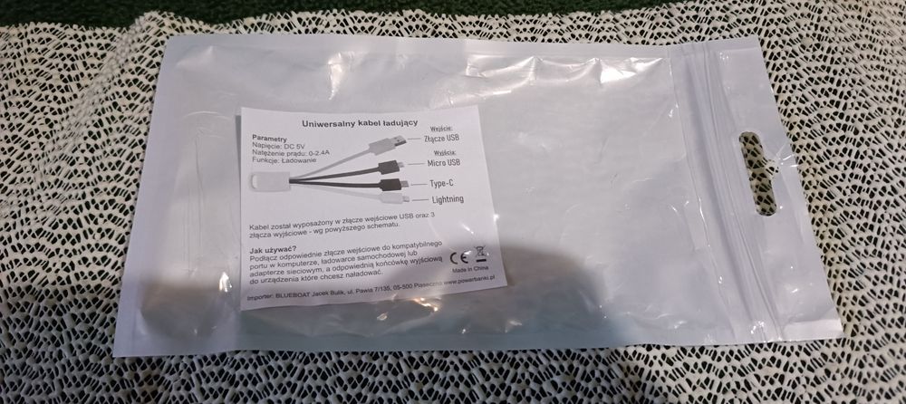 Uniwersalny kabel ładujący Zielony USB Micro USB Typ C Lightning iPhon