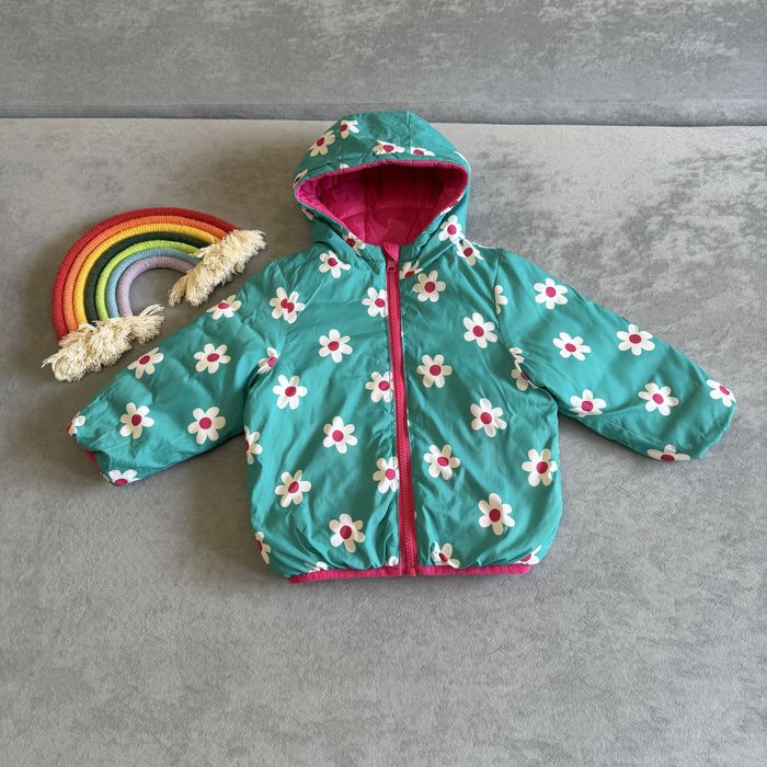 Двохстороння ветрівка курточка zara next на дівчинку 18 24 86 92