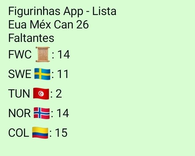 Cromos mundial 2026